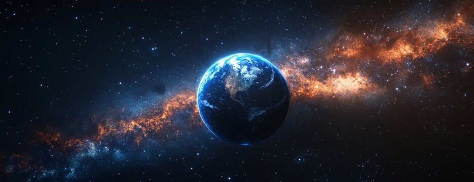 Earth in Cosmic Nebula (1)