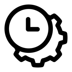 time management icon for illustration