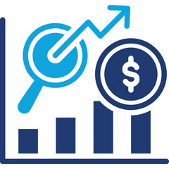 Market Analysis mixed color icon