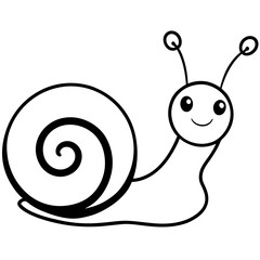 funny snail cartoon