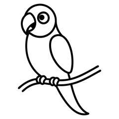 vector illustration of an parrot