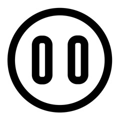 pause  icon for illustration