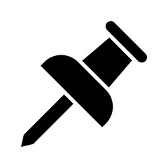 thumbtack icon color editable on white background