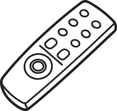 black and white remote control clip art preview