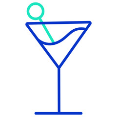 Juice outline dual color icon