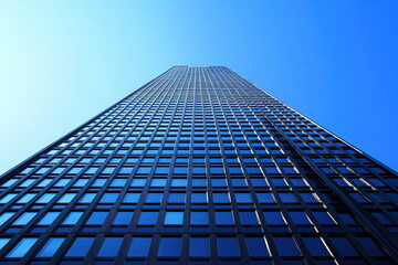 Contemporary residential tower with panoramic views, luxury