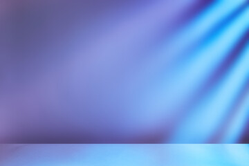 Abstract Blue Light Rays on a Light Surface - Clean and Minimal Background with Product Display...