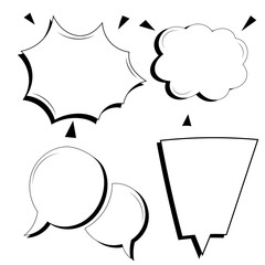 Comic bubble speech stock illustration