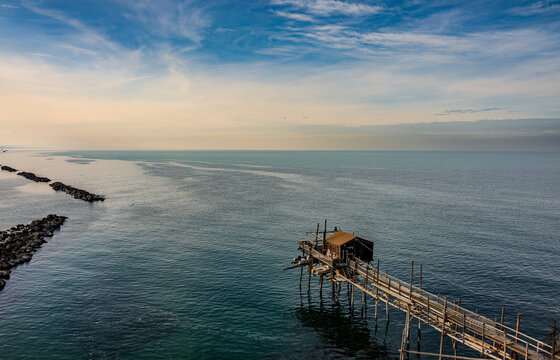 Termoli, Molise. The Walk of the Trabucchi. Ancient Trabucco 2025