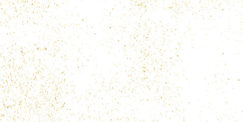 Vector gold particles confetti glitter on transparent background.  Gold sparks and doted golden glitter special light effect celebration background. 