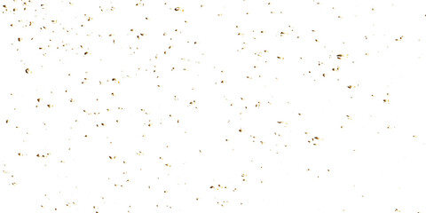 Golden glitter confetti falling down on transparent background. Vector illustration.