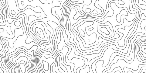 Abstract Topographic Contour Map Pattern Minimalist Geometric Background