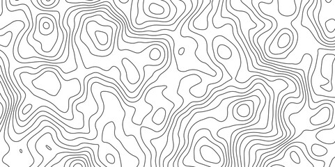 Abstract Topographic Contour Map Pattern Minimalist Geometric Background © vistoso