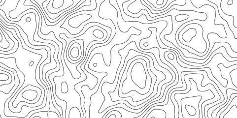 Abstract Topographic Contour Map Pattern Minimalist Geometric Background