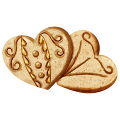 watercolor gingerbread