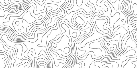 Fototapeta premium Abstract Topographic Contour Map Pattern Minimalist Geometric Background