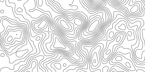 Abstract Topographic Contour Map Pattern Minimalist Geometric Background