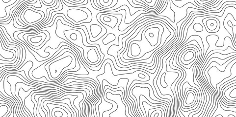 Abstract Topographic Contour Map Pattern Minimalist Geometric Background