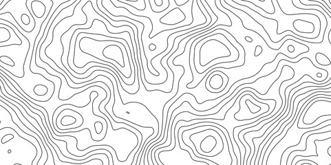 Abstract Topographic Contour Map Pattern Minimalist Geometric Background
