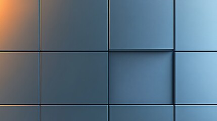 Cool blue metallic squares subtly shift in light creating a calming modern aesthetic. AI Generated