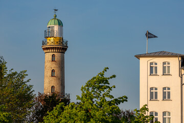 Obraz premium Warnemünder Leuchtturmspitze