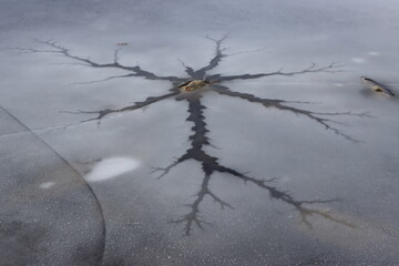 cracking ice