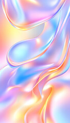 Naklejka premium Abstract fluid swirling, pastel hues, smooth movement, soft focus, bright background, design element for wallpaper or art