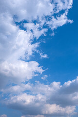 Fototapeta premium white clouds in the blue sky. cumulus.