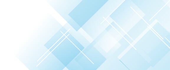 Colorful vector abstract modern wide banner background, Blue vector gradient abstract background with shapes elements.