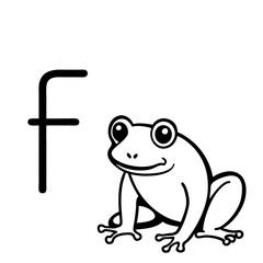 coloring alphabet for kids f