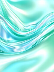Obraz premium Aqua silk waves flow; abstract background ideal for website or design project
