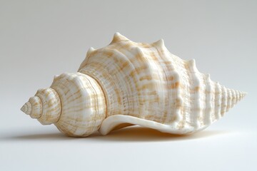 Obraz premium Seashell Closeup on an isolated white background