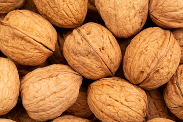 background of walnuts