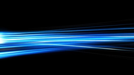 Abstract light streaks on black background. Possible use graphic design