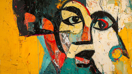Fototapeta premium graffiti on the wall