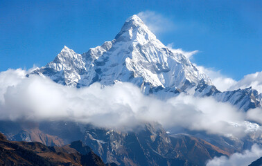 Fototapeta premium mountain landscape with clouds
