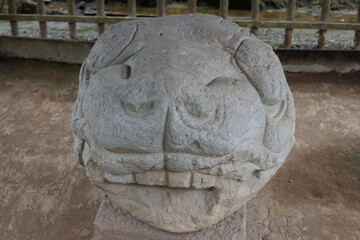 Mayan Stele at Quirigua Site, Guatemala