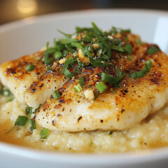 Southern Fried Fish and Grits
