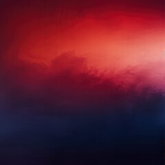 Fototapeta premium Abstract Moody Gradient Sky Deep Blue to Intense Red