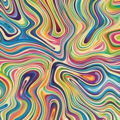 Fototapeta premium Abstract Multicolored Swirls and Marbled Patterns