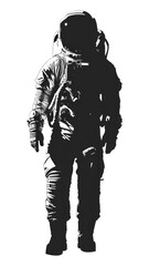 Fototapeta premium PNG Astronaut silhouette clothing footwear.