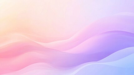 Obraz premium Abstract Pastel Wave Background Soft Light Flowing Pink Purple Blue Hues