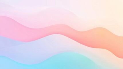 Fototapeta premium Abstract Pastel Wave Background with Soft Undulating Colors