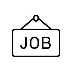 Open job position sign, hiring and recruitment symbol