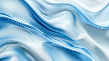 Fototapeta premium Abstract light blue and white silk fabric texture