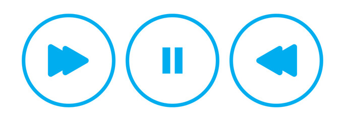 black and white & coloring button music button set. Play button icon set. Start symbol vector illustration isolated. EPS 10.