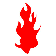 vector illustration of a burning flame