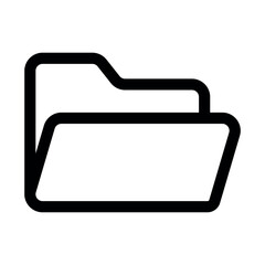 Folder icon set, open folder vector icon. file document archive icon sign. Vector icon. File organization, data storage, directories, document management icons 