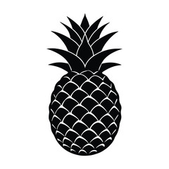 Obraz premium pineapple fruit silhouette art