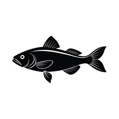 codfish of a silhouette art